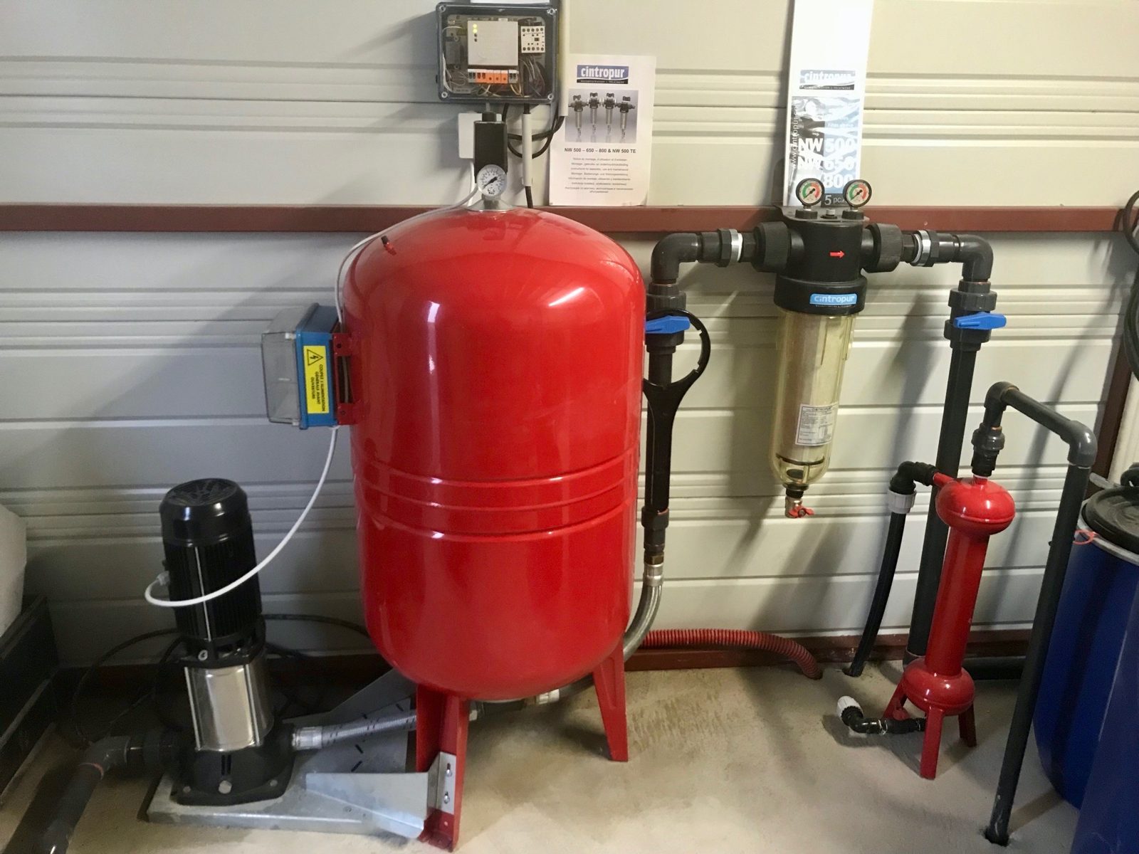 Installation de pompage et filtration de l'eau